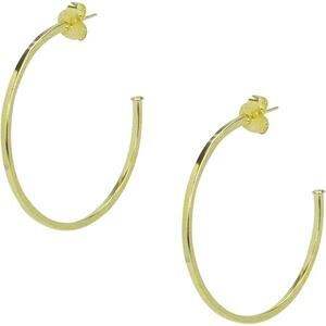 Sheila Fajl Perfect Hoop Earrings in Polished Gold Plated NEW